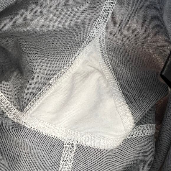 ASTERIA Zig Zag Leggings Women's Size XS White Power Mesh Inserts Made in USA - Picture 9 of 11